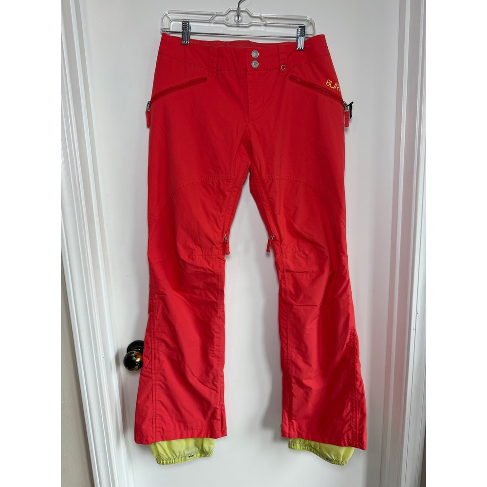 Burton DryRide Snowboard Pants Womens Small Coral Insulated Ski Trousers